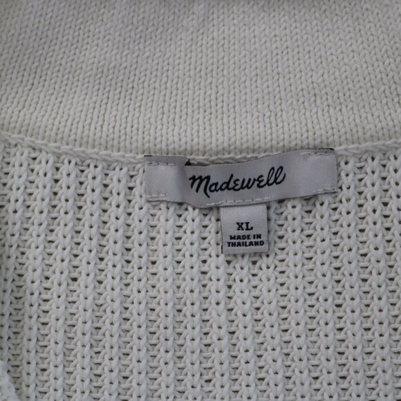 Madewell Cream V-Neck Sweater - Picture 4 of 4